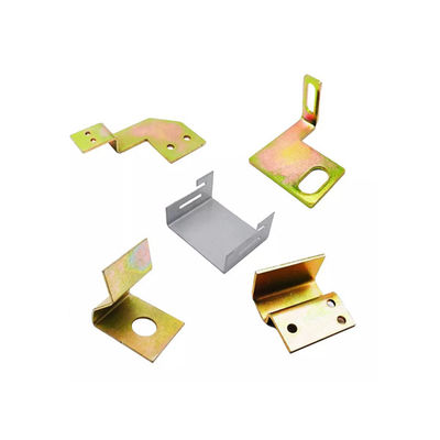Metal Stamping L Shaped Galvanised Brackets Vibration Polishing
